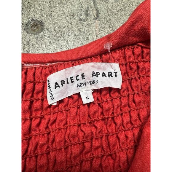 NEW APIECE APART Novella Maria OFF SHOULDER DRESS Size 6 $385 POPPY NORDSTROM - Picture 6 of 8